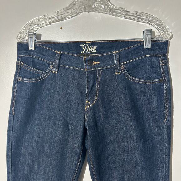 OLD NAVY The Diva Taper Ankle Dark Blue Denim Casual Jeans Women’s Size 6 Short - Picture 3 of 7